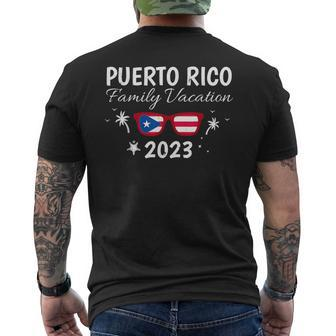 Puerto Rico Family Vacation 2023 - Beach Holidays Summer Sun Mens Back Print T-shirt - Seseable