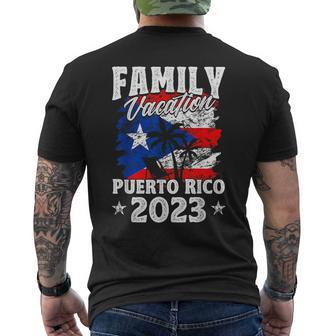 Puerto Rico Family Vacation Puerto Rico 2023 Puerto Rican Mens Back Print T-shirt - Seseable