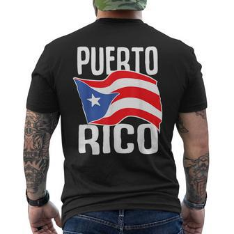 Puerto Rico Fan Mens Back Print T-shirt | Mazezy AU