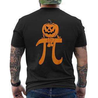 Pumpkin Pie Math Halloween Thanksgiving Pi Day Men's T-shirt Back Print | Mazezy