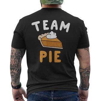 Pumpkin Pie Team Pie Day Thanksgiving Squad Group Mens Back Print T-shirt | Mazezy