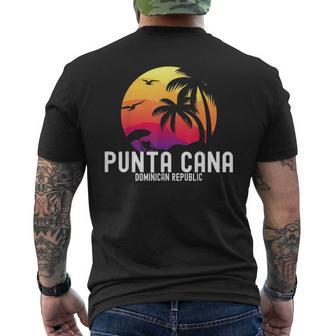 Punta Cana Vacation Punta Cana Souvenirs Dominican Republic Dominican Republic Funny Gifts Mens Back Print T-shirt | Mazezy