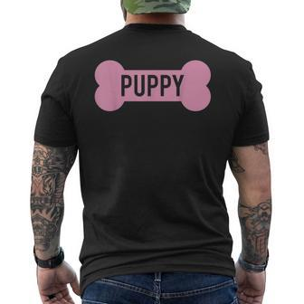 Puppy Bone Pup Play Lgbt Pride Mens Back Print T-shirt | Mazezy