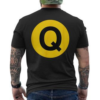 Q Train Men's T-shirt Back Print | Mazezy