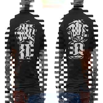 Quebec Canada Trois 819 Area Code Men's T-shirt Back Print | Mazezy