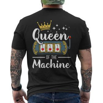 Queen Of The Machine Casino Player Betting Roulette Games Men's T-shirt Back Print | Mazezy