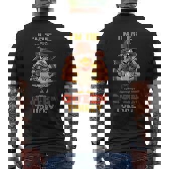 Queen Turkey Matching Family Group Thanksgiving Men's T-shirt Back Print | Seseable CA