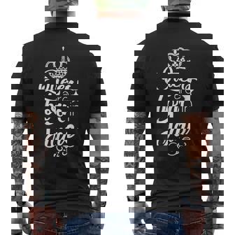 Queens Are Born In June Birthday Men's Back Print T-shirt | Mazezy