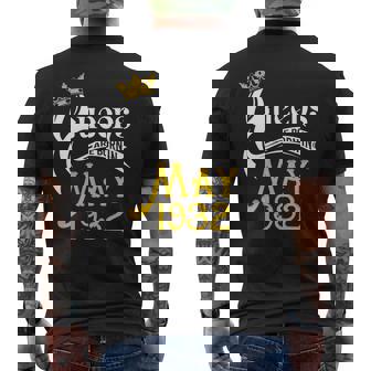 Queens Are Born In May 1932 86Th Birthday Men's Back Print T-shirt | Mazezy