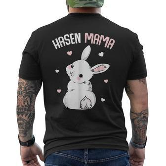 Rabbit Mum With Rabbit Easter Bunny For Women Men's Back Print T-shirt | Mazezy