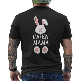 Rabbit Mum Family Partner Look Easter Bunny Easter For Women Men's Back Print T-shirt | Mazezy