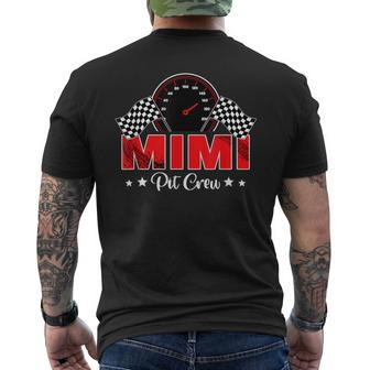 Race Car Racing Family Mimi Pit Crew Birthday Party Men's T-shirt Back Print - Monsterry AU