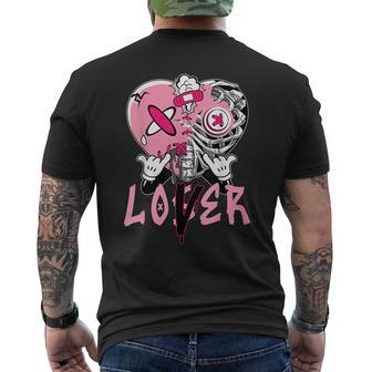 Racer Pink 5S To Match Loser Lover Heart 5 Racer Blue Mens Back Print T-shirt - Seseable