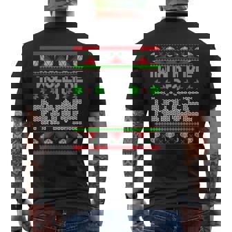 I Would Like To Rage Christmas D20 Ugly Tabletop Sweaters Men's T-shirt Back Print - Monsterry
