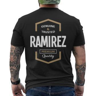 Ramirez Name Gift Ramirez Quality Mens Back Print T-shirt - Seseable