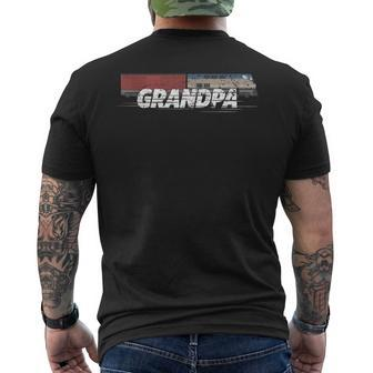 Rc Model Train Grandpa Train Boxcar Ho Scale Men's T-shirt Back Print | Mazezy