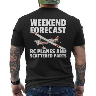 Rc Plane For Rc Pilot Model Airplane Lover Men's T-shirt Back Print | Mazezy