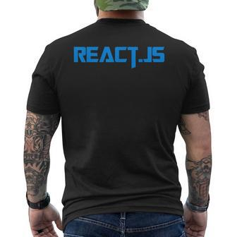 ReactJs Javascript Developer Software Engineer Programmer Men's T-shirt Back Print | Mazezy