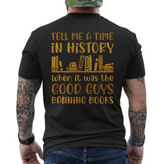 Reading Banned Books Book Lover Book Club Read Banned Books Mens Back Print T-shirt - Seseable