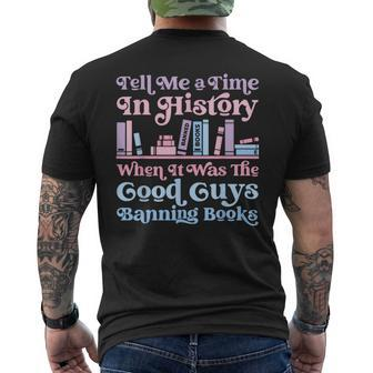Reading Banned Books Book Lovers Reader I Read Banned Books Men's T-shirt Back Print - Seseable