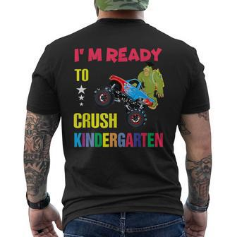 I Am Ready To Crush Kindergarten Bigfoot Back To School Men's T-shirt Back Print | Mazezy