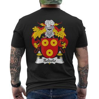 Rebolo Coat Of Arms Family Crest Men's T-shirt Back Print | Mazezy AU