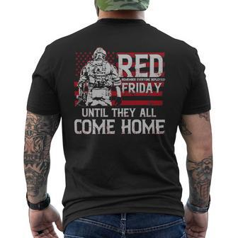 Red Friday Remember Everyone Deployed Every Friday Veterans 246 Mens Back Print T-shirt - Monsterry AU