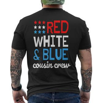 Red White And Blue Cousin Crew Funny 4Th Of July Patriotic Patriotic Funny Gifts Mens Back Print T-shirt | Mazezy