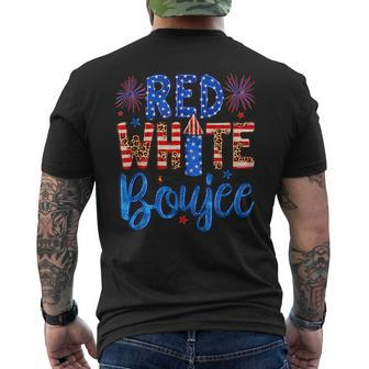 Red White & Boujee Summer Funny Drinking 4Th Of July Us Flag Mens Back Print T-shirt | Mazezy AU