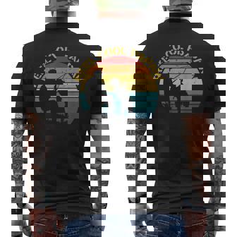 Reel Cool Papaw Fishing Dad Fathers Day Gift For Fisherman Mens Back Print T-shirt | Mazezy