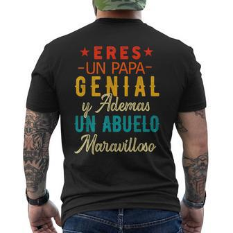 Regalos Para Abuelo Dia Del Padre Camiseta Mejor Papa Mundo Mens Back Print T-shirt - Seseable