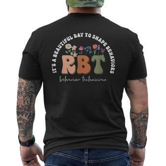 Registered Behavior Technician Rbt Behavior Therapist Aba Men's T-shirt Back Print - Monsterry CA