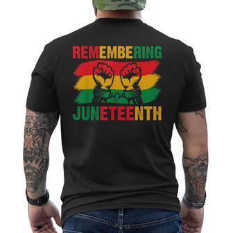Remembering My Ancestors Junenth Celebrate Junenth Day  Mens Back Print T-shirt