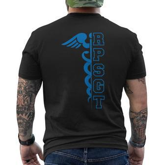 Respiratory Therapist Rpsgt Sleep Tech Therapy Rrt Men's T-shirt Back Print | Mazezy