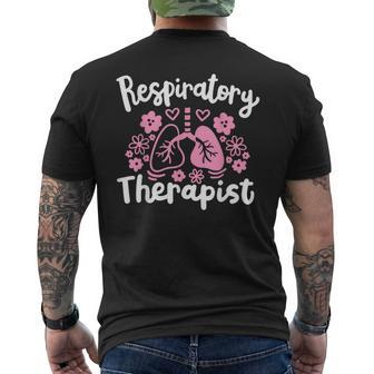 Respiratory Therapist Rt Registered Men's T-shirt Back Print | Mazezy