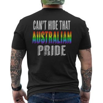 Retro 70S 80S Style Cant Hide That Australian Pride Mens Back Print T-shirt | Mazezy