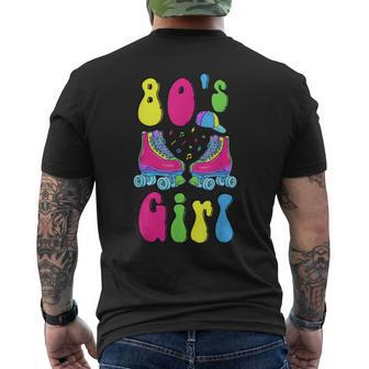 Retro 80S Girl 1980S Theme Party Outfit Eighties Costume Mens Back Print T-shirt - Thegiftio UK