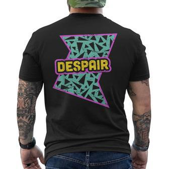 Retro 90S Despair Vaporwave Aesthetics Men's T-shirt Back Print | Mazezy