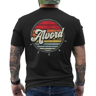 Retro Alvord Home State Cool 70S Style Sunset Men's T-shirt Back Print | Mazezy