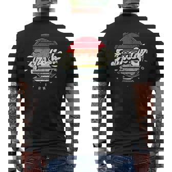 Retro Ames Lake Home State Cool 70S Style Sunset Men's T-shirt Back Print | Mazezy