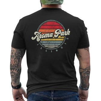 Retro Aroma Park Home State Cool 70S Style Sunset Men's T-shirt Back Print | Mazezy UK