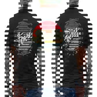 Retro Arvilla Home State Cool 70S Style Sunset Men's T-shirt Back Print | Mazezy