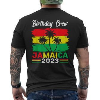 Retro Birthday Crew Jamaica 2023 Party Vacation Matching Mens Back Print T-shirt - Thegiftio UK