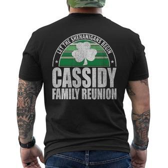Retro Cassidy Family Reunion Irish Men's T-shirt Back Print | Mazezy AU