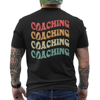 Retro Coaching Mentoring Education Teaching Coach Men's T-shirt Back Print | Mazezy