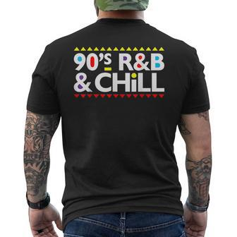 Retro Cool I Love 90S R&B & Chill R&B Music Lovers Mens Back Print T-shirt - Seseable