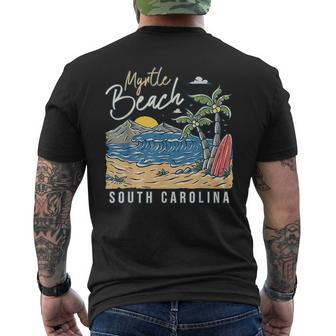 Retro Cool Original Myrtle Beach Sc Palm Tree Novelty Mens Back Print T-shirt - Seseable