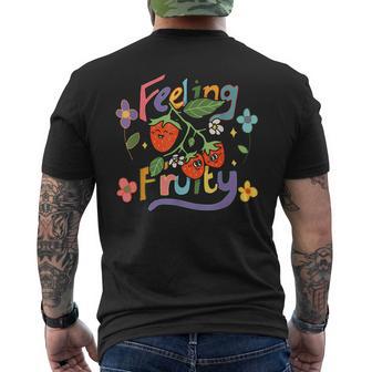 Retro Cute Feeling Fruity Lesbian Gay Lgbtq Pride Month Mens Back Print T-shirt - Seseable