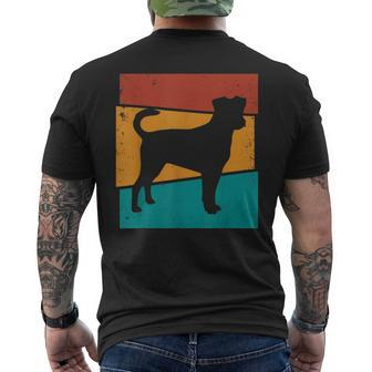 Retro Dog I Danish Swedish Farmdog Men's T-shirt Back Print | Mazezy
