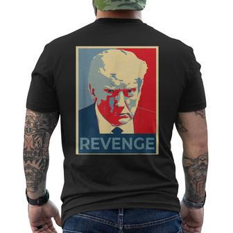 Retro Donald Trump Revenge Men's T-shirt Back Print | Mazezy